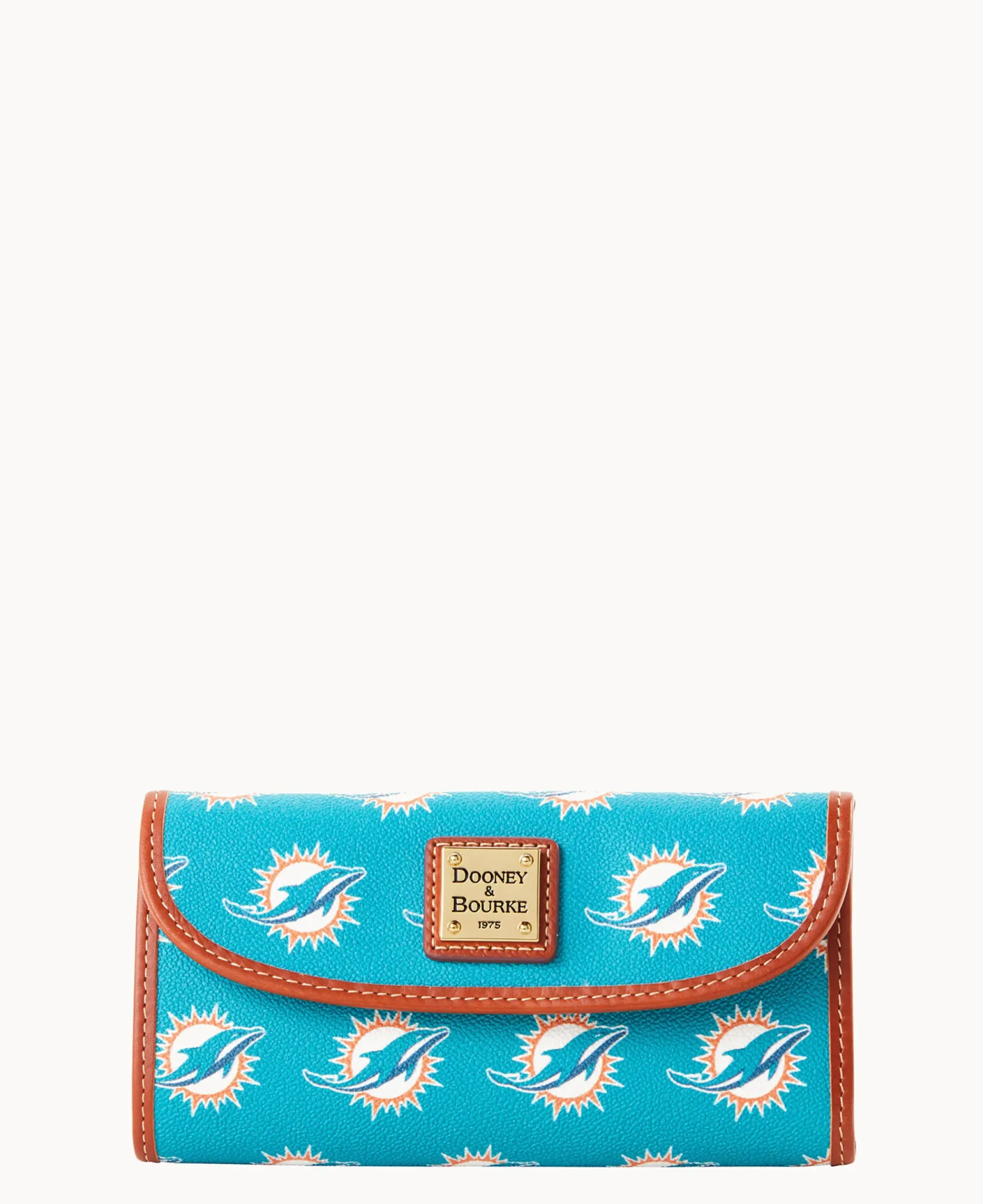 Dooney & Bourke Grab and Go|Clutches<NFL Continental Clutch DOLPHINS