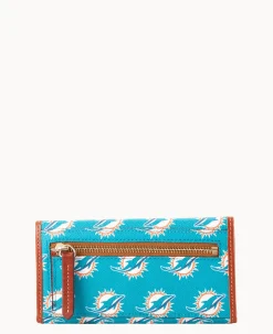 Dooney & Bourke Grab and Go|Clutches<NFL Continental Clutch DOLPHINS