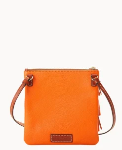 Dooney & Bourke Game Day Ready|Printed Fabric<NFL Triple Zip Crossbody Dolphins