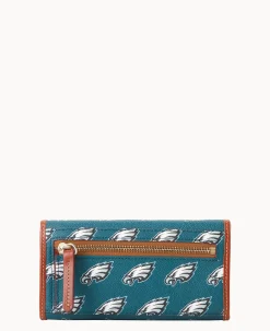 Dooney & Bourke Grab and Go|Clutches<NFL Continental Clutch EAGLES