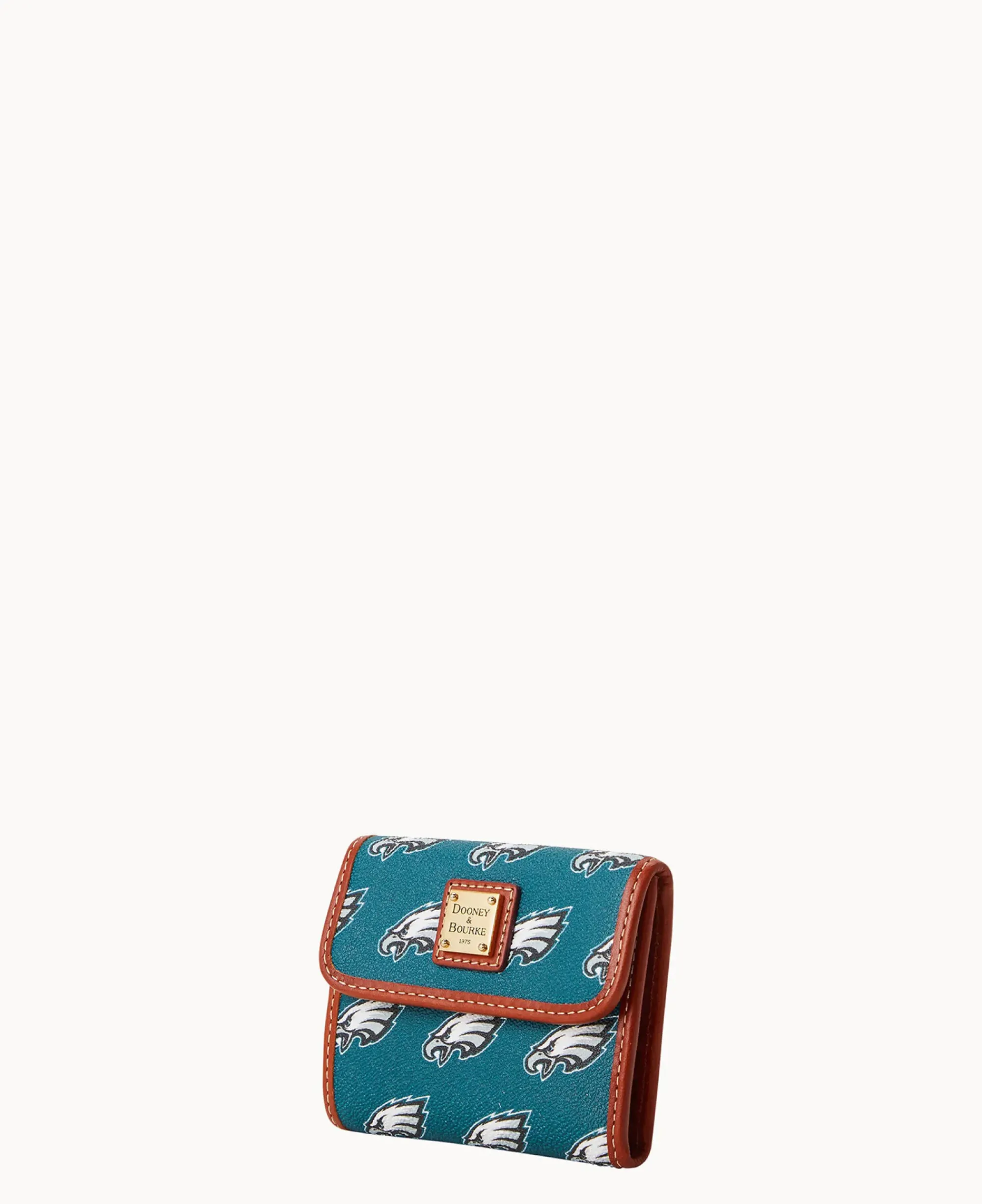 Dooney & Bourke Grab and Go|Wallets<NFL Flap Credit Card Wallet EAGLES