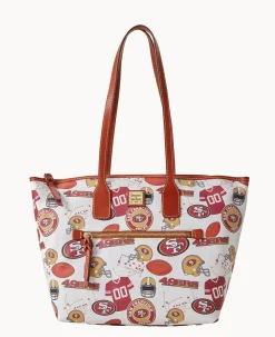 Dooney & Bourke Game Day Ready|Printed Fabric<NFL Tote 49ERS