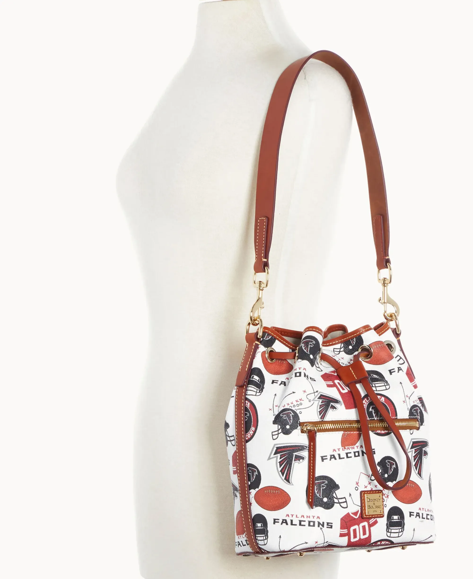 Dooney & Bourke Game Day Ready|Printed Fabric<NFL Drawstring FALCONS
