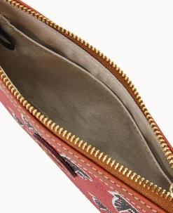 Dooney & Bourke Grab and Go|Wristlets<NFL Large Slim Wristlet Falcons
