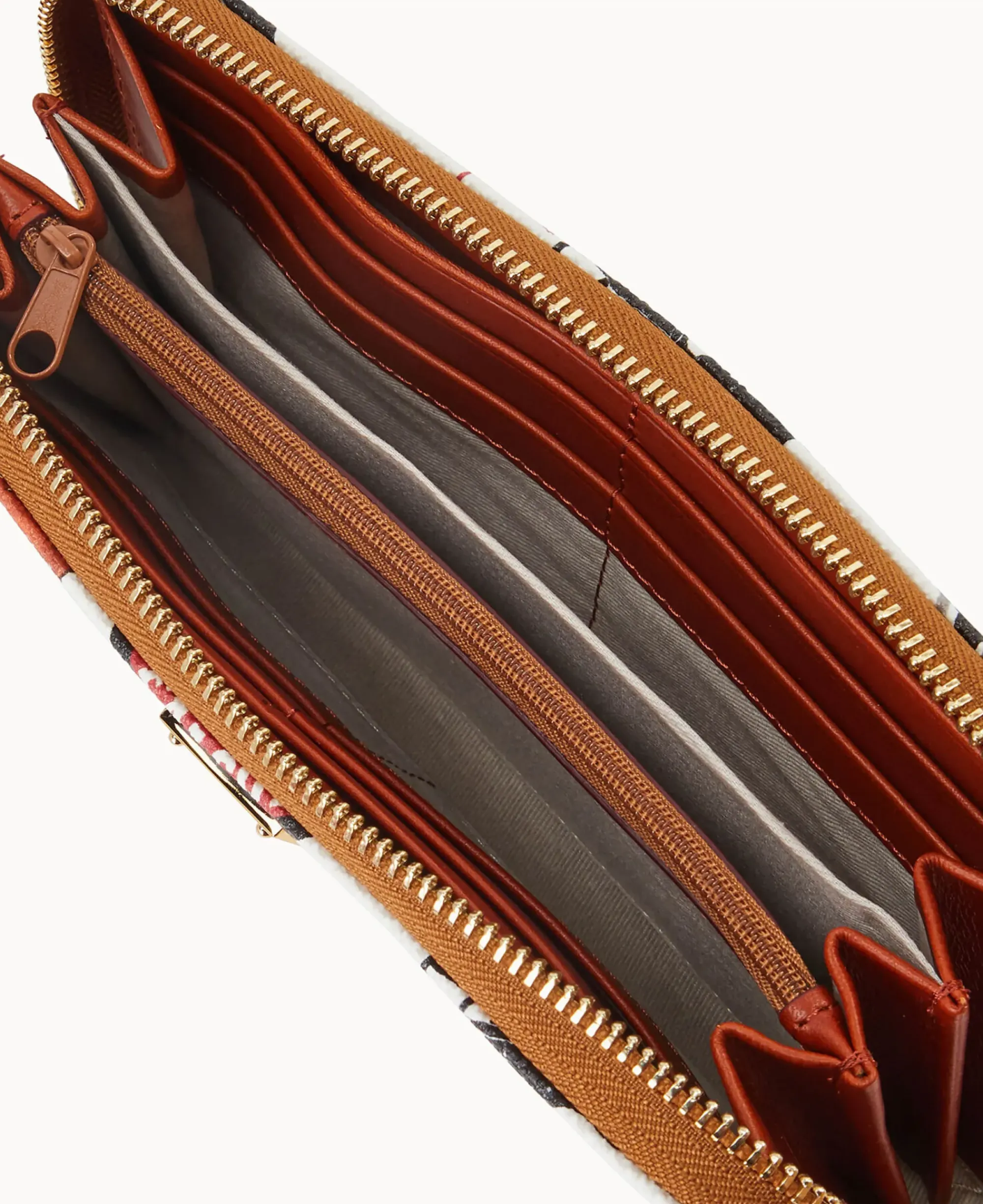 Dooney & Bourke Grab and Go|Wristlets<NFL Large Zip Around Wristlet FALCONS