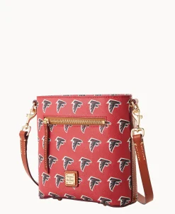 Dooney & Bourke Game Day Ready|Printed Fabric<NFL Small Zip Crossbody FALCONS