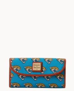 Dooney & Bourke Grab and Go|Clutches<NFL Continental Clutch JAGUARS