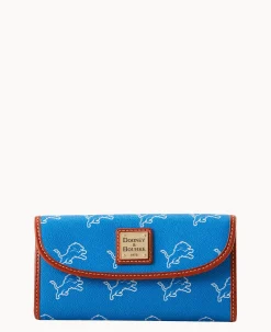 Dooney & Bourke Grab and Go|Clutches<NFL Continental Clutch LIONS