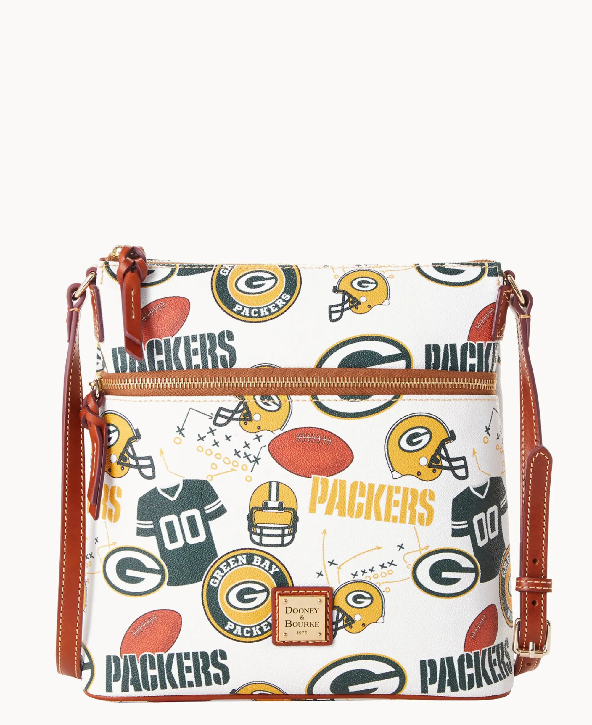 Dooney & Bourke Game Day Ready|Printed Fabric<NFL Crossbody PACKERS