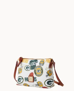 Dooney & Bourke Game Day Ready|Printed Fabric<NFL Crossbody Pouchette PACKERS