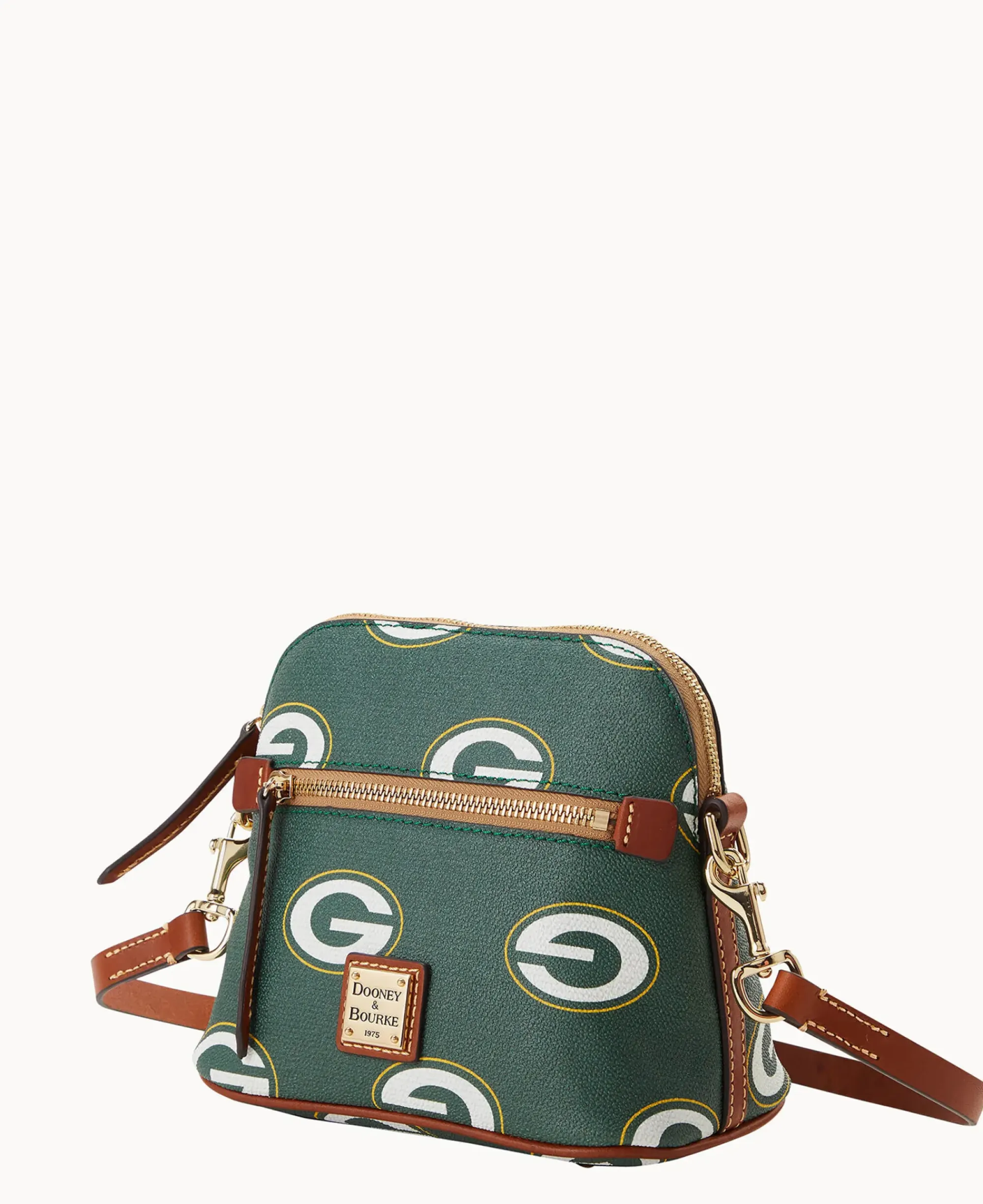 Dooney & Bourke Game Day Ready|Printed Fabric<NFL Domed Crossbody Packers