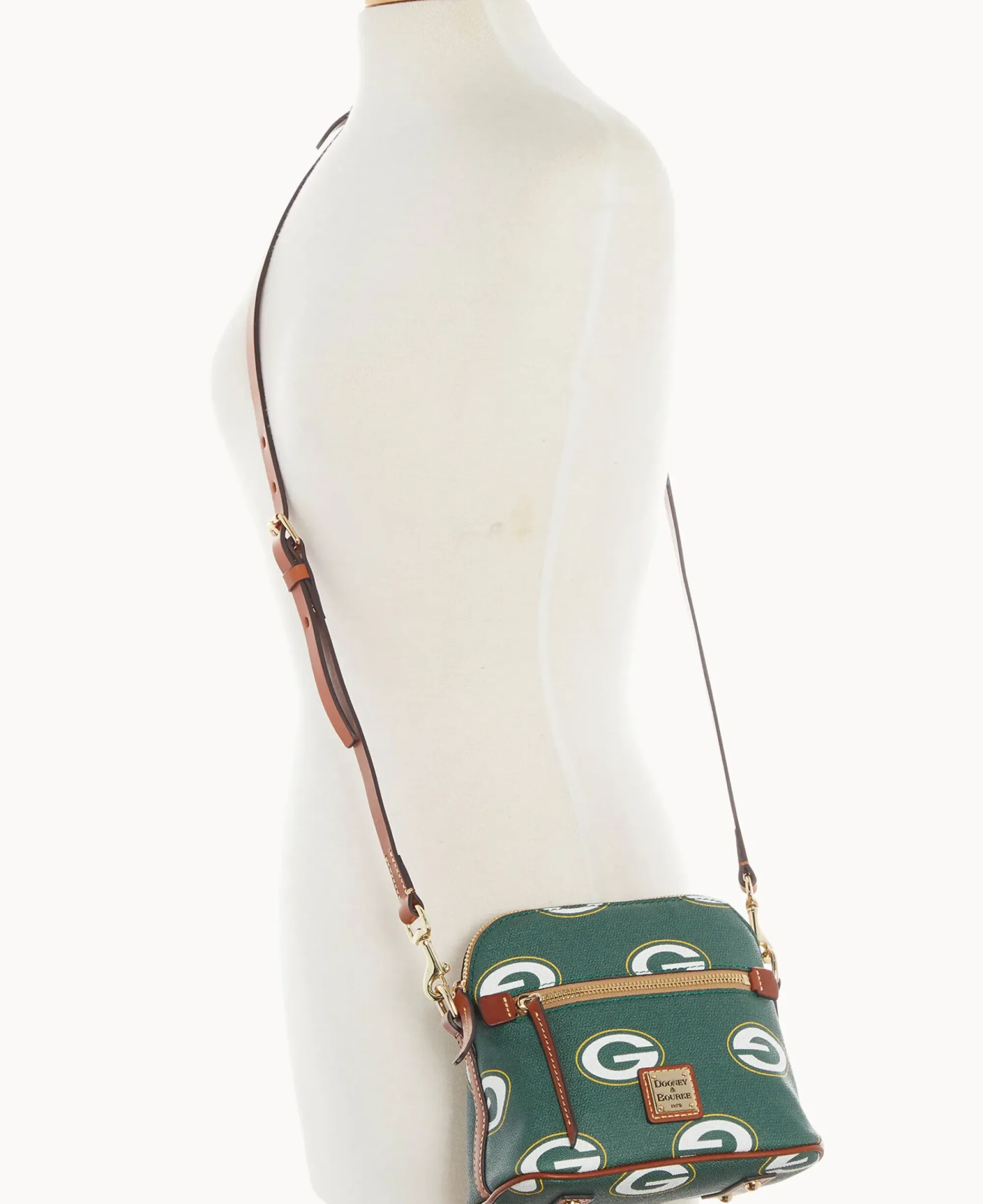 Dooney & Bourke Game Day Ready|Printed Fabric<NFL Domed Crossbody Packers