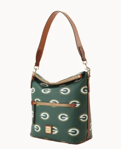 Dooney & Bourke Game Day Ready|Printed Fabric<NFL Large Sac Packers