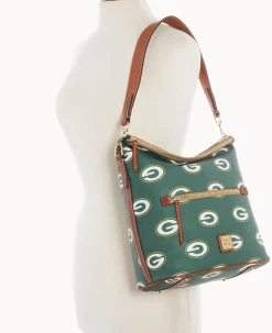 Dooney & Bourke Game Day Ready|Printed Fabric<NFL Large Sac Packers