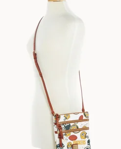 Dooney & Bourke Game Day Ready|Printed Fabric<NFL N S Triple Zip Crossbody PACKERS