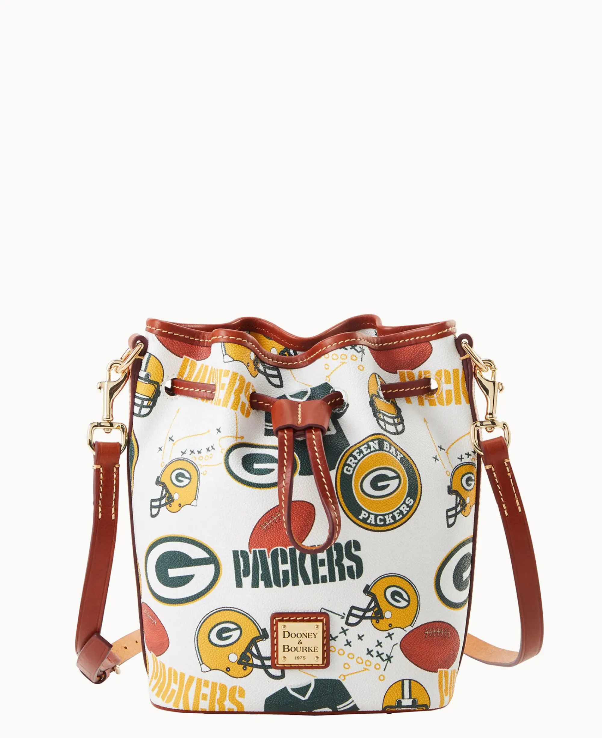 Dooney & Bourke Game Day Ready|Printed Fabric<NFL Small Drawstring PACKERS