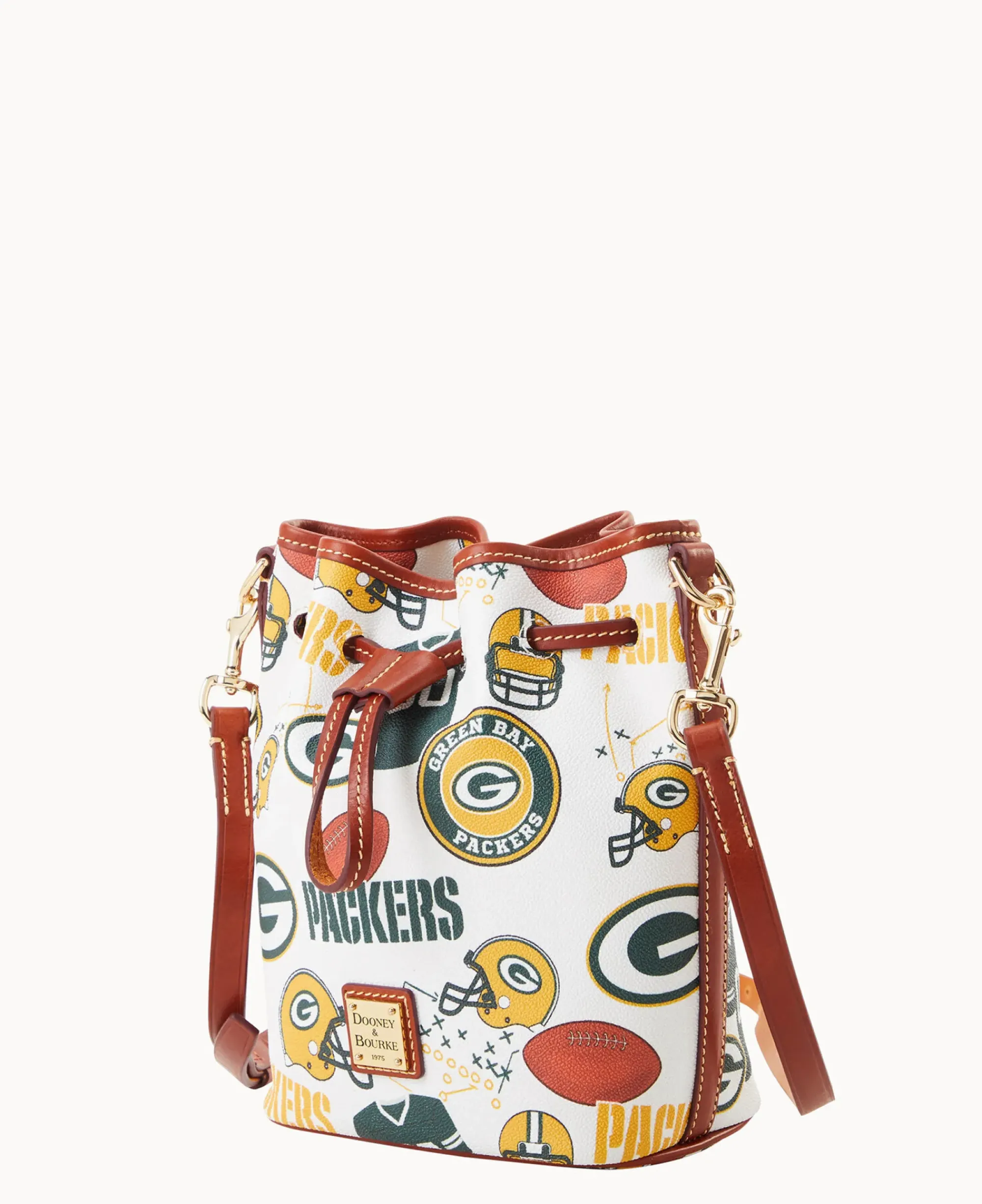 Dooney & Bourke Game Day Ready|Printed Fabric<NFL Small Drawstring PACKERS