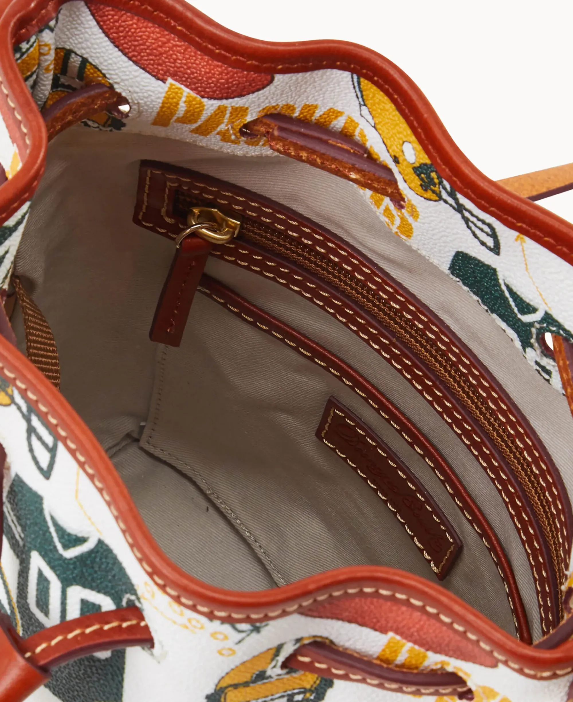 Dooney & Bourke Game Day Ready|Printed Fabric<NFL Small Drawstring PACKERS