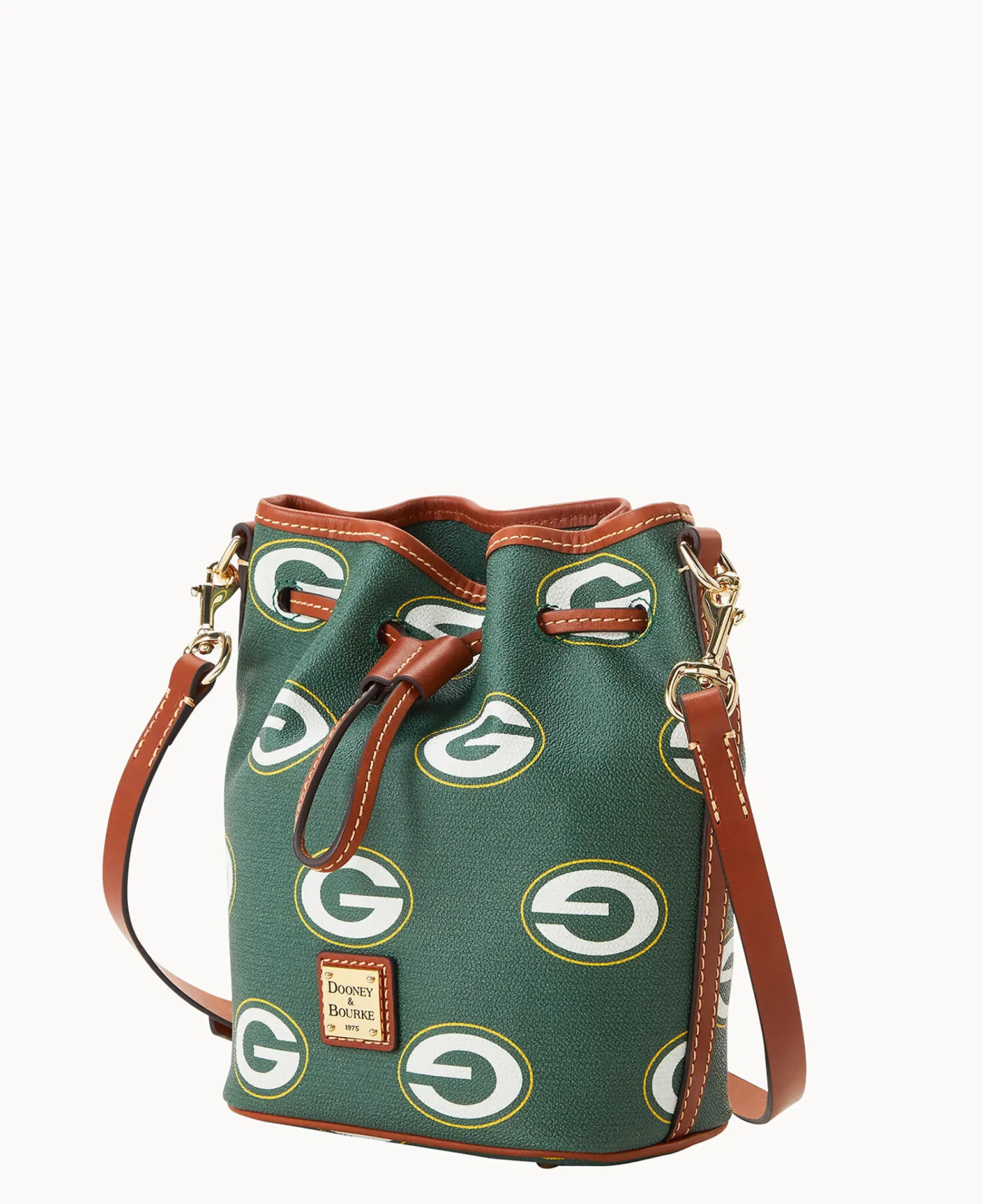 Dooney & Bourke Game Day Ready|Printed Fabric<NFL Small Drawstring Packers