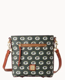 Dooney & Bourke Game Day Ready|Printed Fabric<NFL Small Zip Crossbody PACKERS