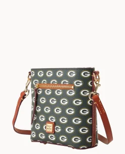 Dooney & Bourke Game Day Ready|Printed Fabric<NFL Small Zip Crossbody PACKERS