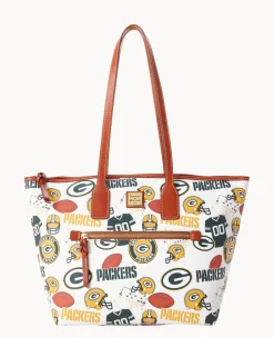 Dooney & Bourke Game Day Ready|Printed Fabric<NFL Tote PACKERS