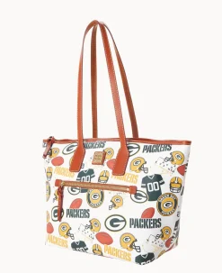 Dooney & Bourke Game Day Ready|Printed Fabric<NFL Tote PACKERS