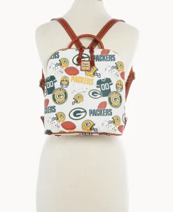 Dooney & Bourke Game Day Ready|Printed Fabric<NFL Zip Pod Backpack PACKERS