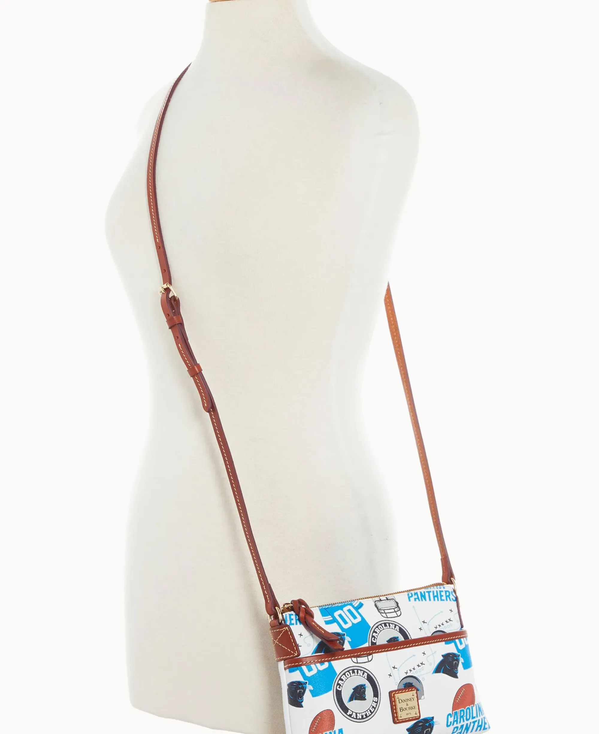 Dooney & Bourke Game Day Ready|Printed Fabric<NFL Ginger Crossbody PANTHERS