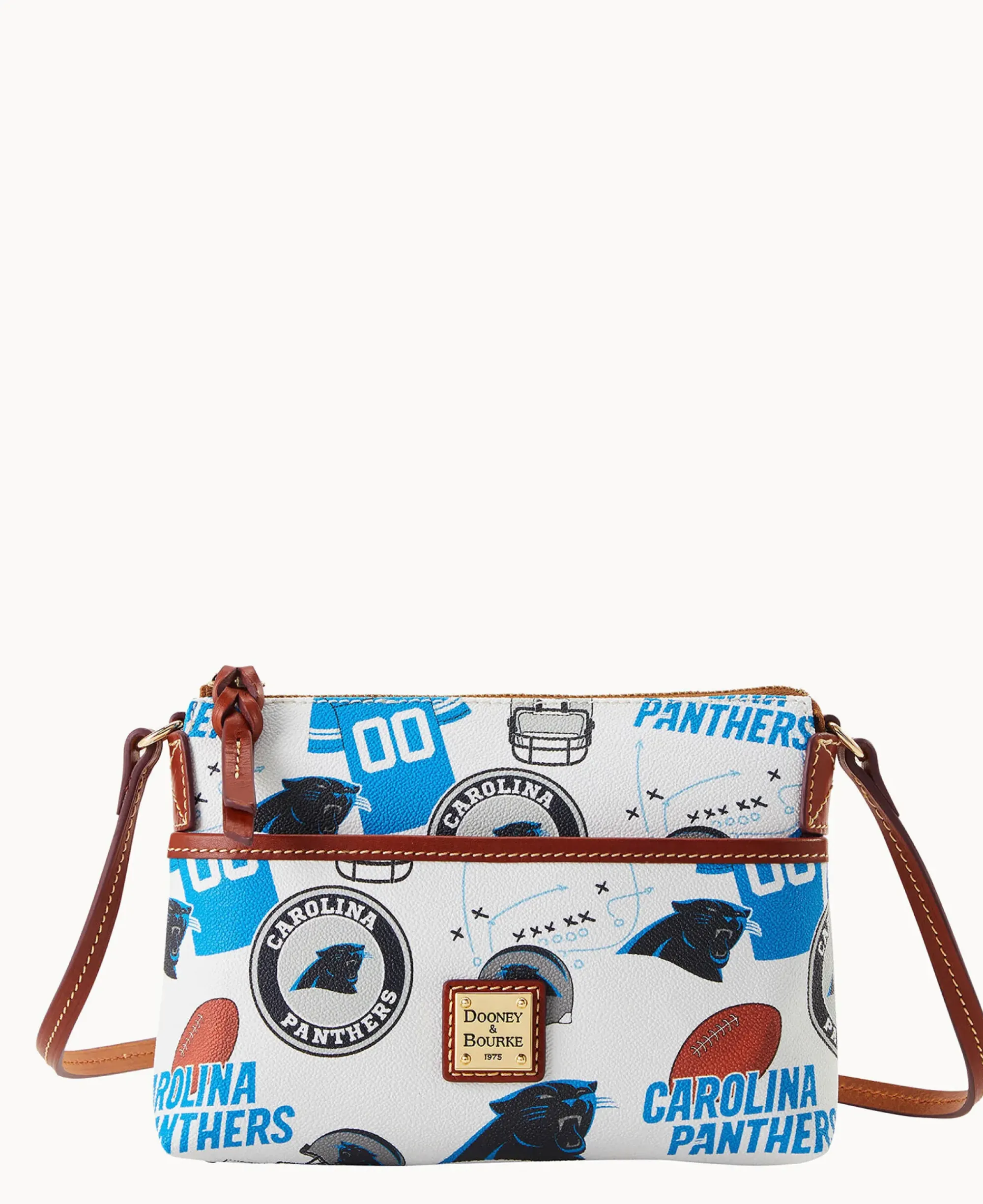 Dooney & Bourke Game Day Ready|Printed Fabric<NFL Ginger Crossbody PANTHERS