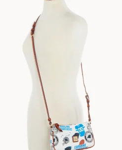Dooney & Bourke Game Day Ready|Printed Fabric<NFL Lexi Crossbody Sm Coin Case PANTHERS