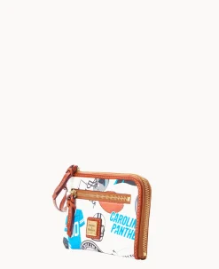 Dooney & Bourke Grab and Go|Wristlets<NFL Multi Function Zip Around PANTHERS