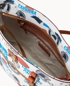Dooney & Bourke Game Day Ready|Printed Fabric<NFL Shopper PANTHERS