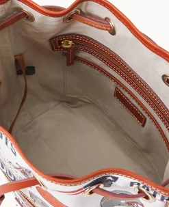 Dooney & Bourke Game Day Ready|Printed Fabric<NFL Drawstring PATRIOTS