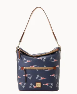 Dooney & Bourke Game Day Ready|Printed Fabric<NFL Large Sac Patriots