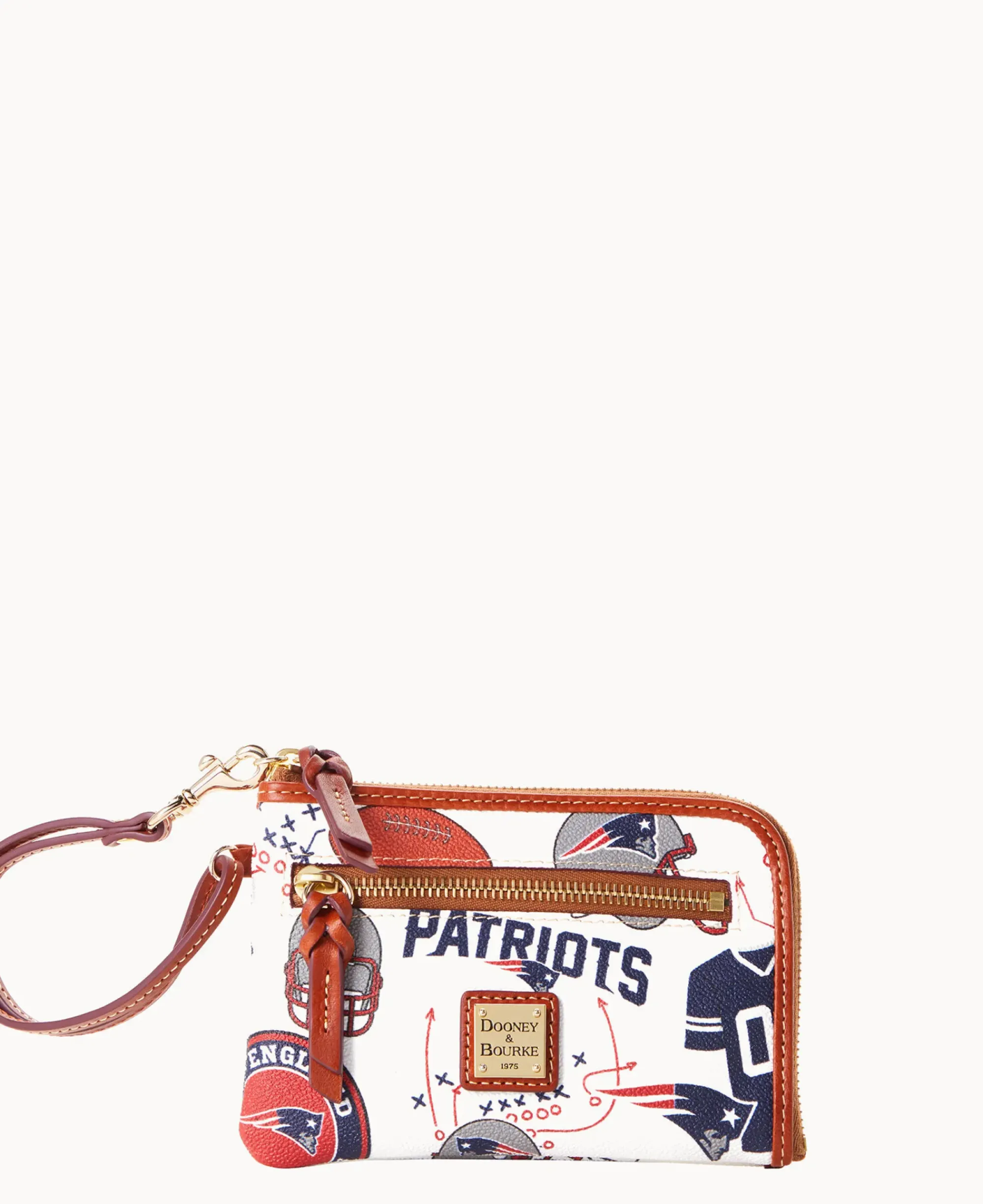 Dooney & Bourke Grab and Go|Wristlets<NFL Multi Function Zip Around PATRIOTS
