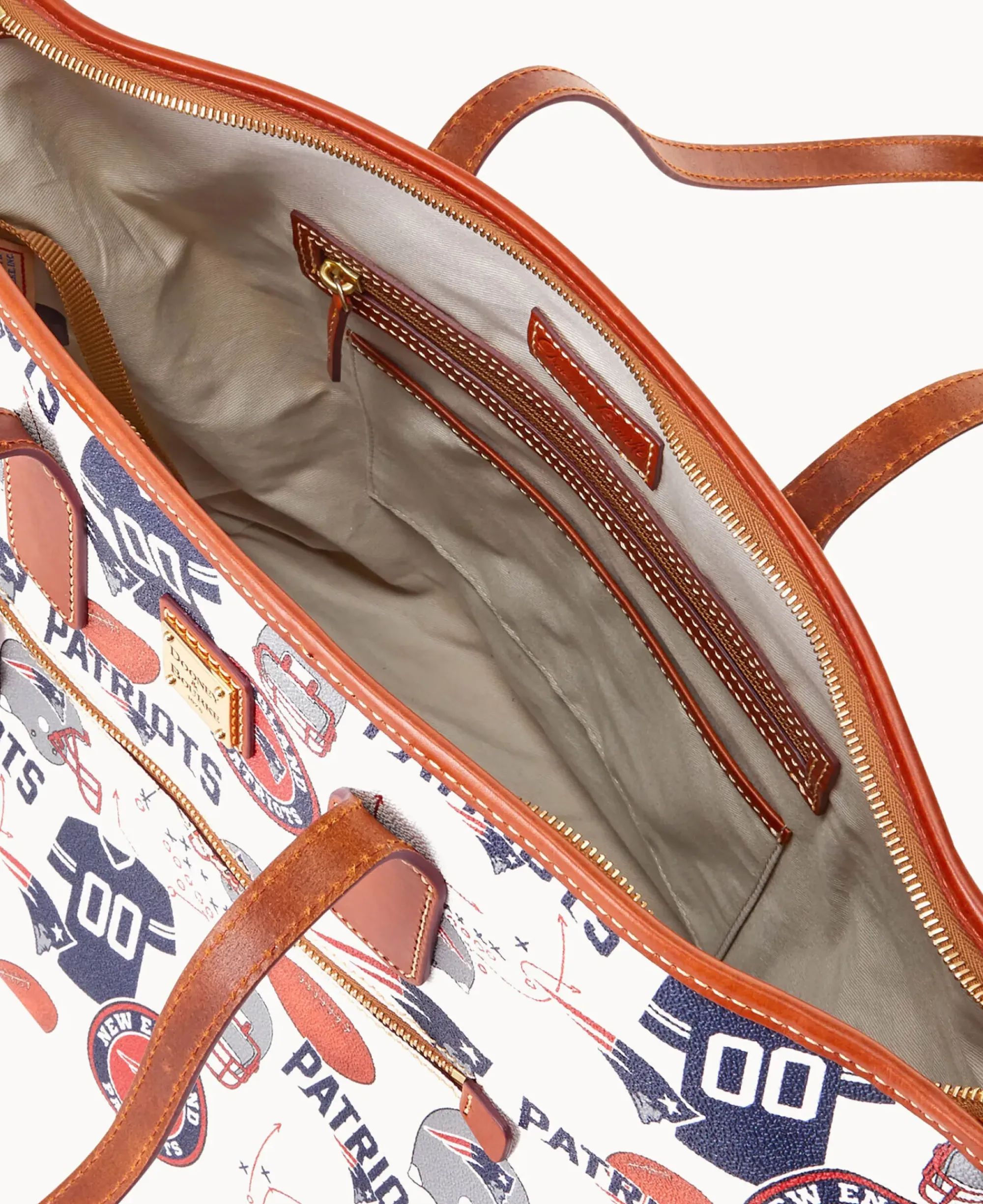 Dooney & Bourke Game Day Ready|Printed Fabric<NFL Tote PATRIOTS