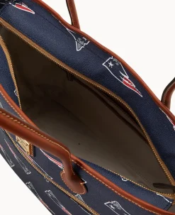 Dooney & Bourke Game Day Ready|Printed Fabric<NFL Tote Patriots