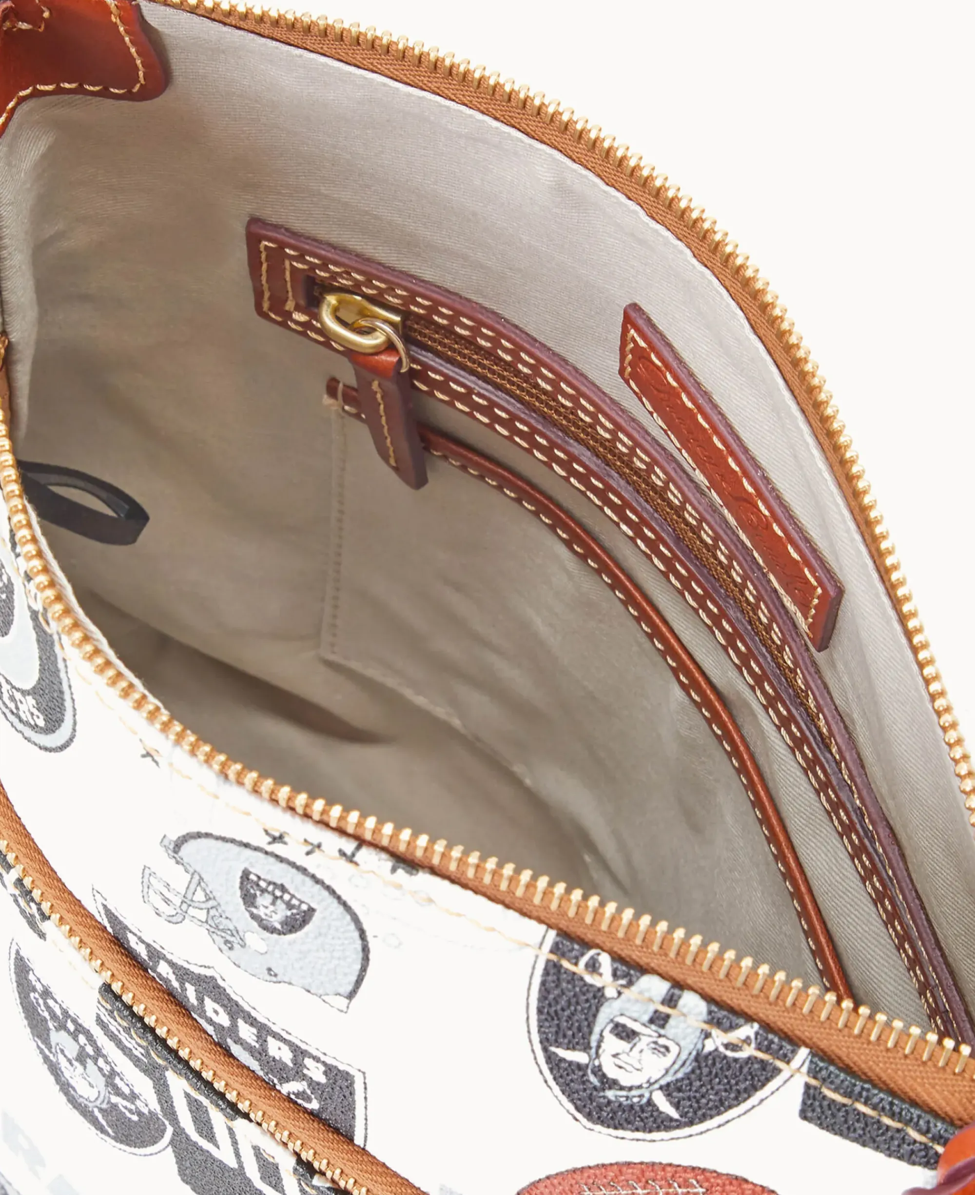 Dooney & Bourke Game Day Ready|Printed Fabric<NFL Crossbody RAIDERS
