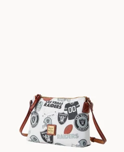 Dooney & Bourke Game Day Ready|Printed Fabric<NFL Crossbody Pouchette RAIDERS
