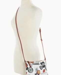 Dooney & Bourke Game Day Ready|Printed Fabric<NFL Crossbody Pouchette RAIDERS