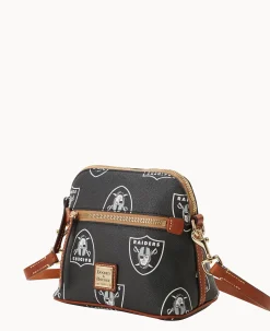 Dooney & Bourke Game Day Ready|Printed Fabric<NFL Domed Crossbody Raiders