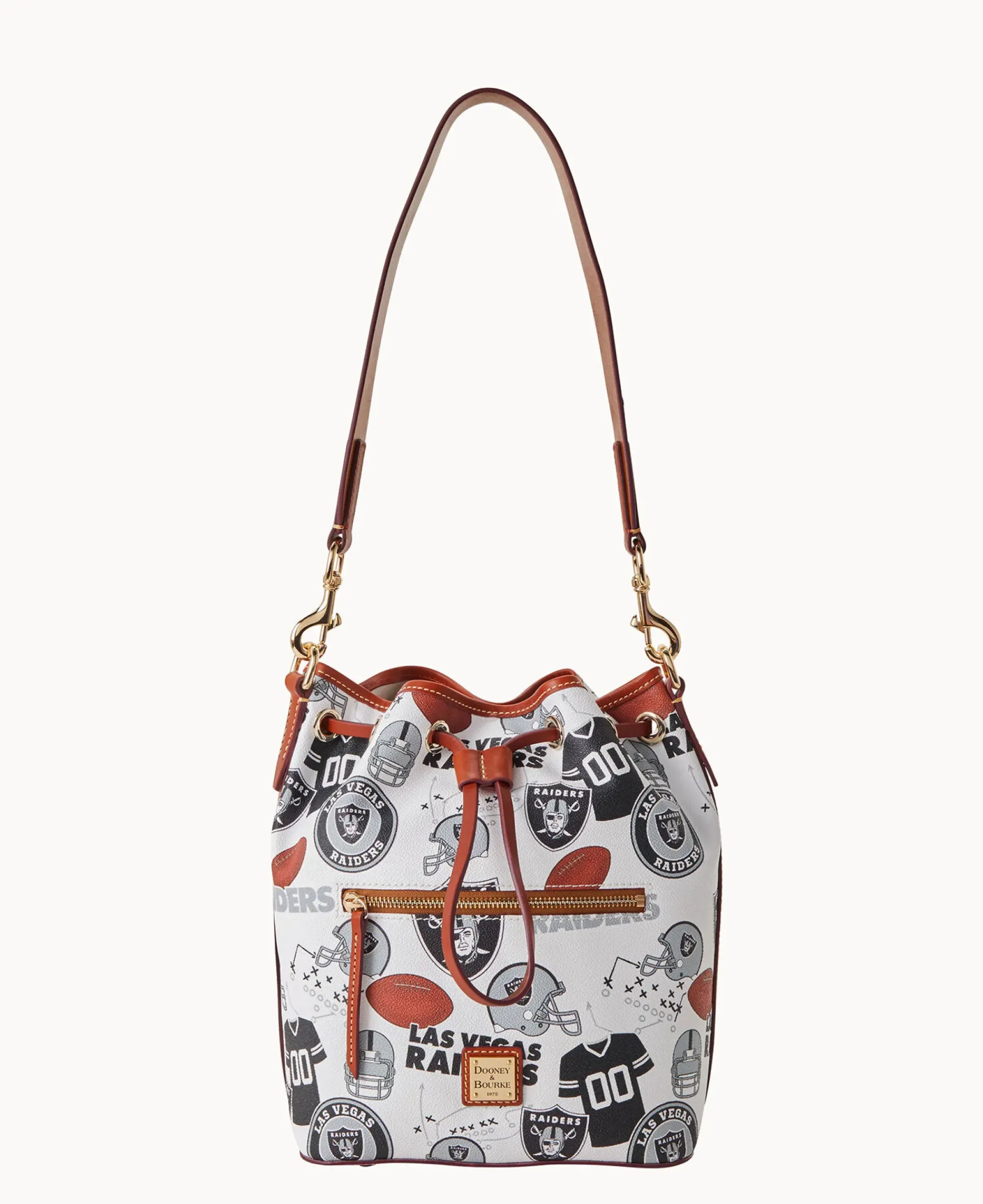 Dooney & Bourke Game Day Ready|Printed Fabric<NFL Drawstring RAIDERS