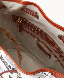 Dooney & Bourke Game Day Ready|Printed Fabric<NFL Drawstring RAIDERS
