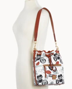 Dooney & Bourke Game Day Ready|Printed Fabric<NFL Drawstring RAIDERS