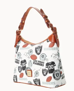 Dooney & Bourke Game Day Ready|Printed Fabric<NFL Hobo RAIDERS