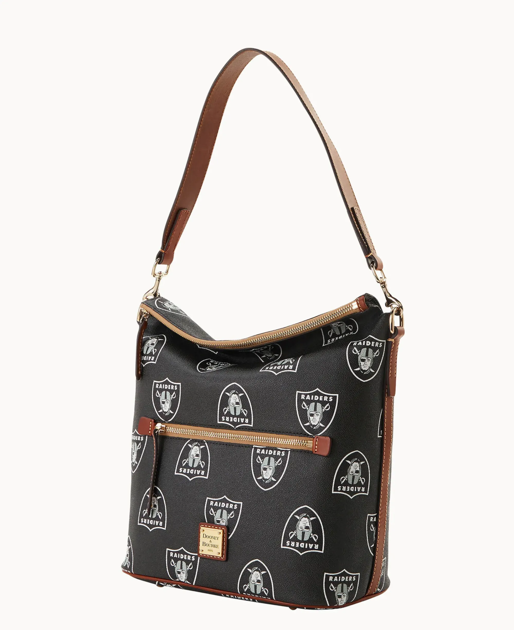 Dooney & Bourke Game Day Ready|Printed Fabric<NFL Large Sac Raiders