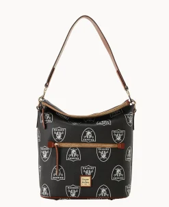 Dooney & Bourke Game Day Ready|Printed Fabric<NFL Large Sac Raiders