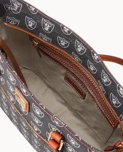 Dooney & Bourke Game Day Ready|Printed Fabric<NFL Shopper RAIDERS