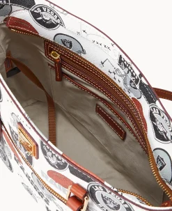 Dooney & Bourke Game Day Ready|Printed Fabric<NFL Shopper RAIDERS